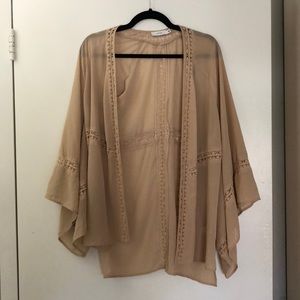 LUSH light pink kimono